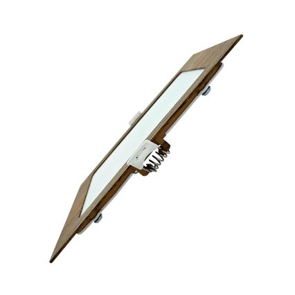 Χωνευτό Φωτιστικό LED SQUARE LED/12W/230V 4200K 16,8x16,8 cm καφέ