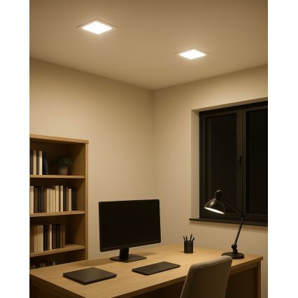 Χωνευτό Φωτιστικό LED SQUARE LED/15W/230V 4200K 18,8x18,8 cm λευκό
