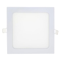 Χωνευτό Φωτιστικό LED SQUARE LED/15W/230V 6500K 18,8x18,8 cm λευκό