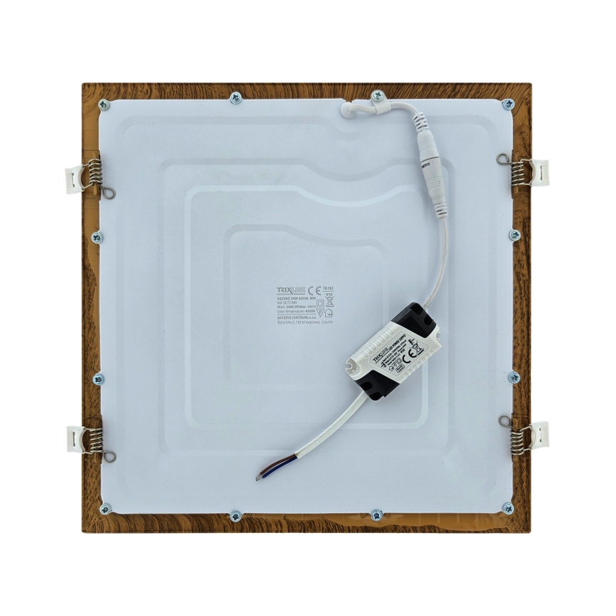 Χωνευτό Φωτιστικό LED SQUARE LED/24W/230V 4200K 29,2x29,2 cm καφέ