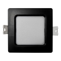 Χωνευτό Φωτιστικό LED SQUARE LED/3W/230V 4000K 9x9 cm μαύρο