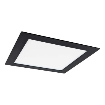 Χωνευτό Φωτιστικό LED VEGA LED/12W/230V 2900/3900/5800K 17,5x17,5 cm μαύρο