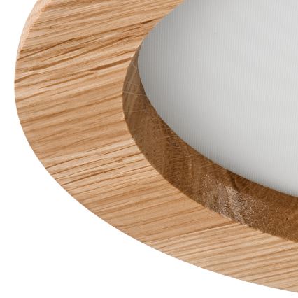 Χωνευτό Φωτιστικό LED WOODY SPOT LED/16,5W/230V 4000K δρυς ø 18,5 cm