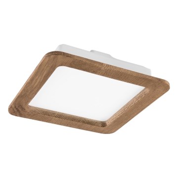 Χωνευτό Φωτιστικό LED WOODY SPOT LED/17W/230V 3000K καρυδιά 18,5x18,5 cm