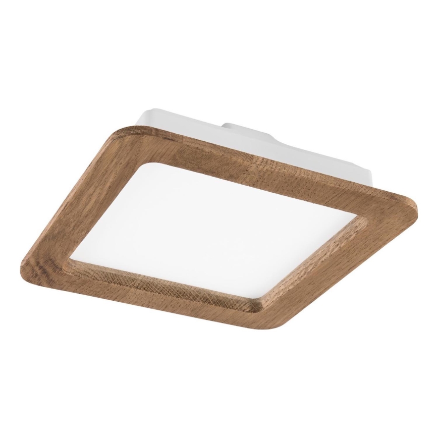 Χωνευτό Φωτιστικό LED WOODY SPOT LED/17W/230V 3000K καρυδιά 18,5x18,5 cm