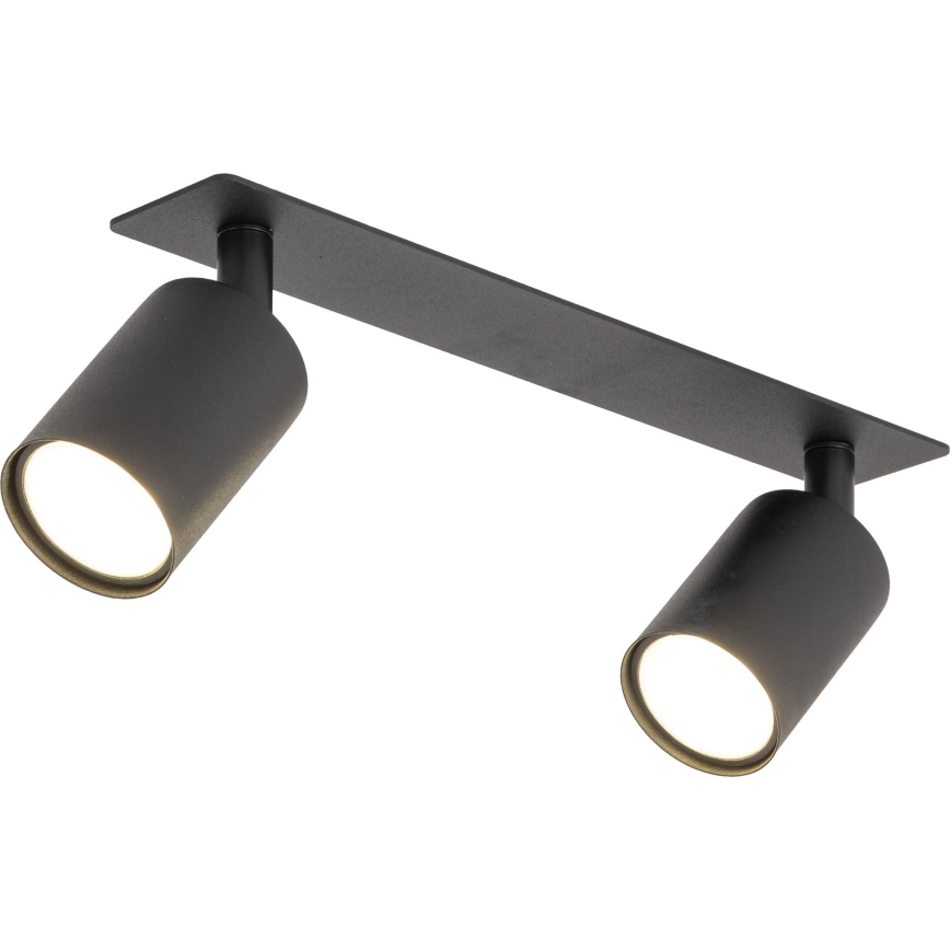 Χωνευτό φωτιστικό σποτ NEX 2xGU10/10W/230V μαύρο