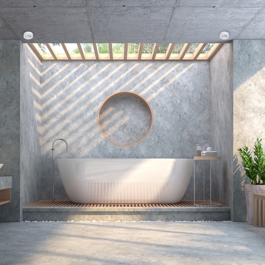 Χωνευτό φωτιστικό σποτ NUSA 1xGU5,3/MR16/50W/12V στρογγυλό λευκό