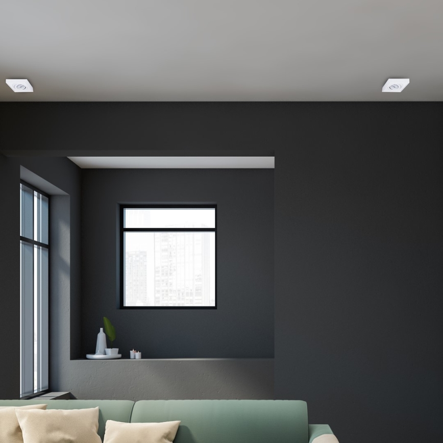 Χωνευτό φωτιστικό σποτ NUSA 1xGU5,3/MR16/50W/12V γωνιακό λευκό