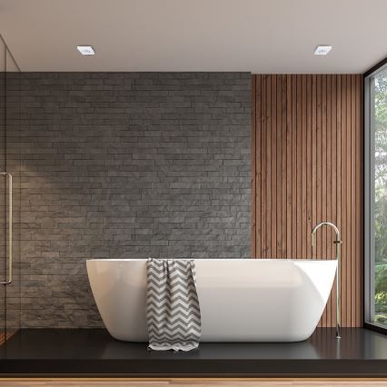 Χωνευτό φωτιστικό σποτ NUSA 1xGU5,3/MR16/50W/12V γωνιακό λευκό