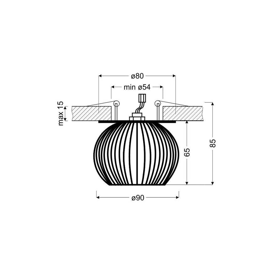 Χωνευτό φωτιστικό σποτ SK 93 1xG9/40W/230V λευκό