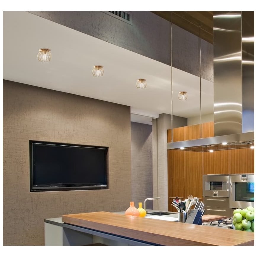 Χωνευτό φωτιστικό σποτ SK 93 1xG9/40W/230V χρυσαφί