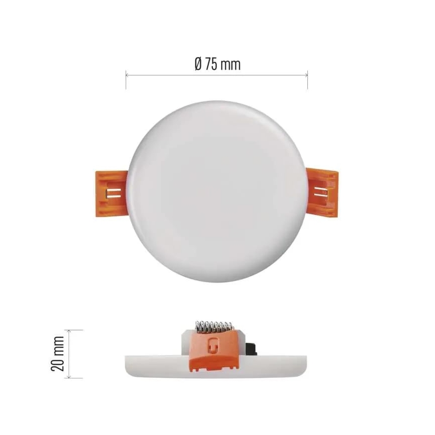 Χωνευτό Φωτιστικό μπάνιου LED LED/6W/230V IP65