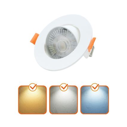 Χωνευτό φωτιστικό οροφής LED BRINO 3/5/7W 230V 3000/4000/6500K λευκό