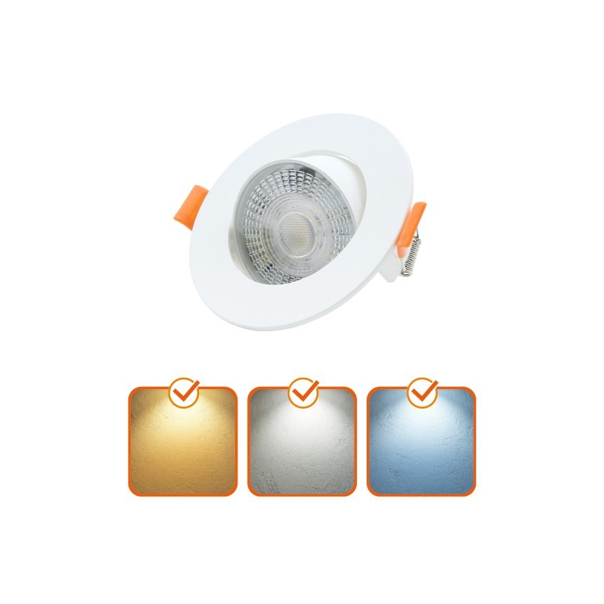 Χωνευτό φωτιστικό οροφής LED BRINO 3/5/7W 230V 3000/4000/6500K λευκό
