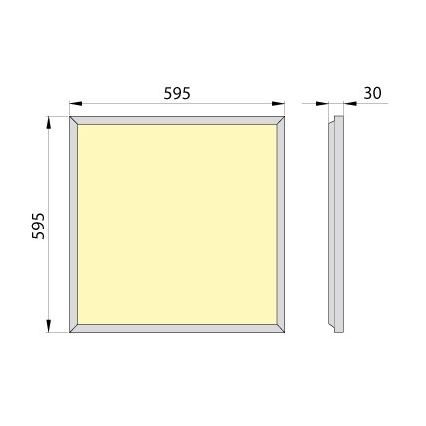 Χωνευτό πάνελ οροφής LED OREGA PLUS 60 LED/40W/230V 4000K IP40