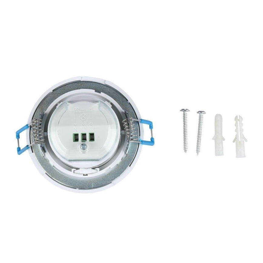 Χωνευτός αισθητήρας κίνησης PIR 360° 400W/230V λευκό