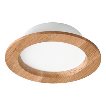 Χωνευτό Φωτιστικό LED WOODY SPOT LED/12,5W/230V 4000K δρυς ø 16 cm
