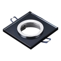 Χωνευτό φωτιστικό οροφής 1xGU10/MR16/10W/230V 9x9 cm μαύρο