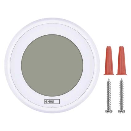 Χειροκίνητος θερμοστάτης δωματίου 230V/6A 2xAA λευκό