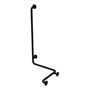 Χειρολαβή για ντους 66x118 cm, μαύρη