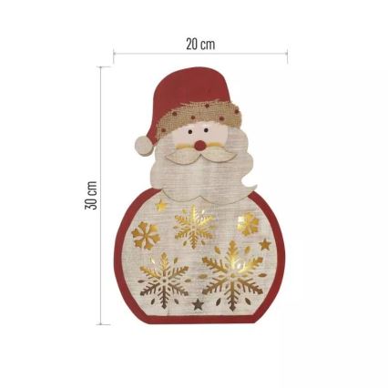 Χριστουγεννιάτικη διακόσμηση LED LED/2xAAA Santa