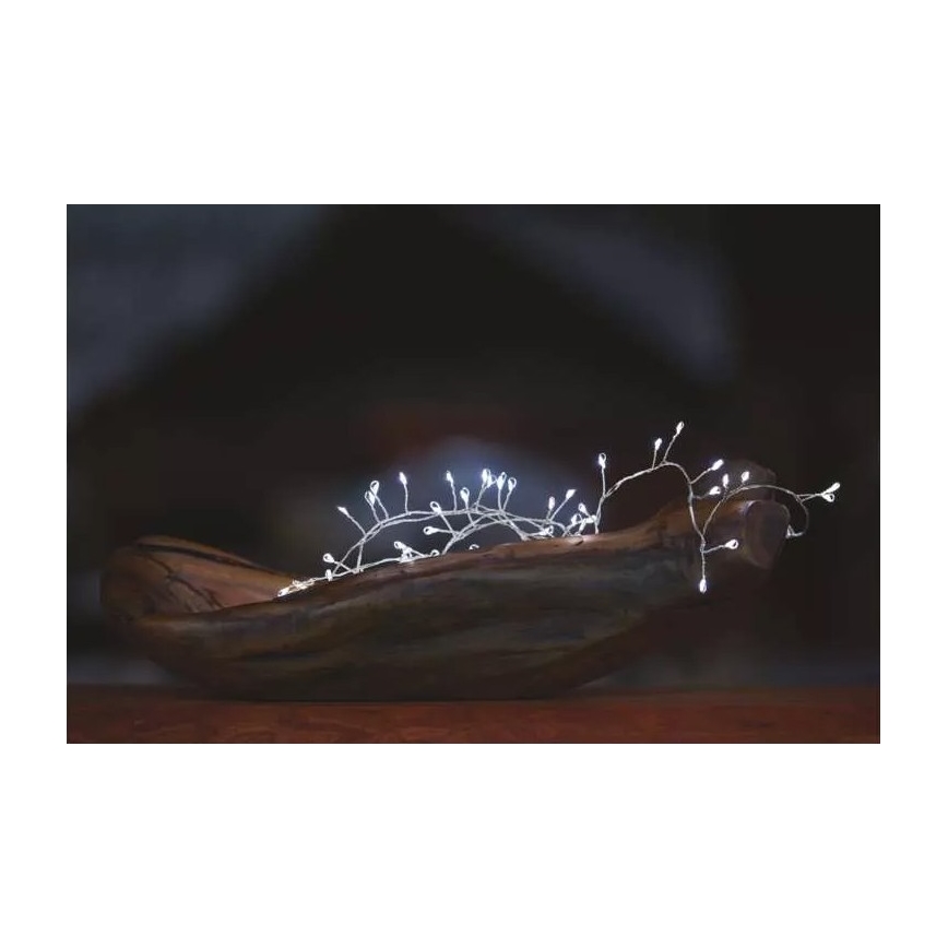 Χριστουγεννιάτικα λαμπάκια LED 100xLED/3xAA 2,7 m ψυχρό λευκό