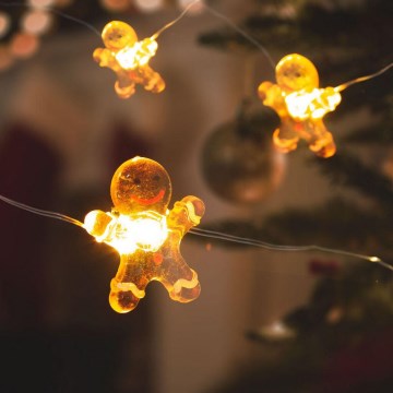Χριστουγεννιάτικα λαμπάκια LED 10xLED/2xAA 1,2m ζεστό λευκό