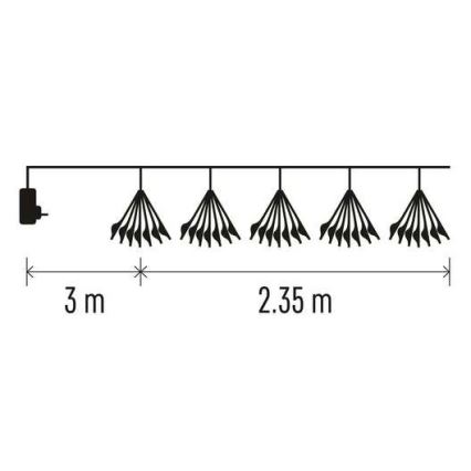 Χριστουγεννιάτικα λαμπάκια LED 150xLED/5,35m ζεστό λευκό