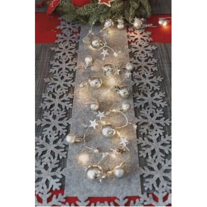 Χριστουγεννιάτικα λαμπάκια LED 20xLED/2xAA 2,2 m ζεστό λευκό