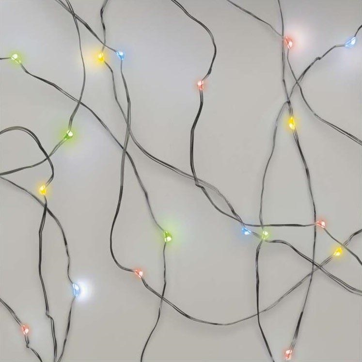 Χριστουγεννιάτικα λαμπάκια LED 20xLED/2xAA 2,4m πολύχρωμα
