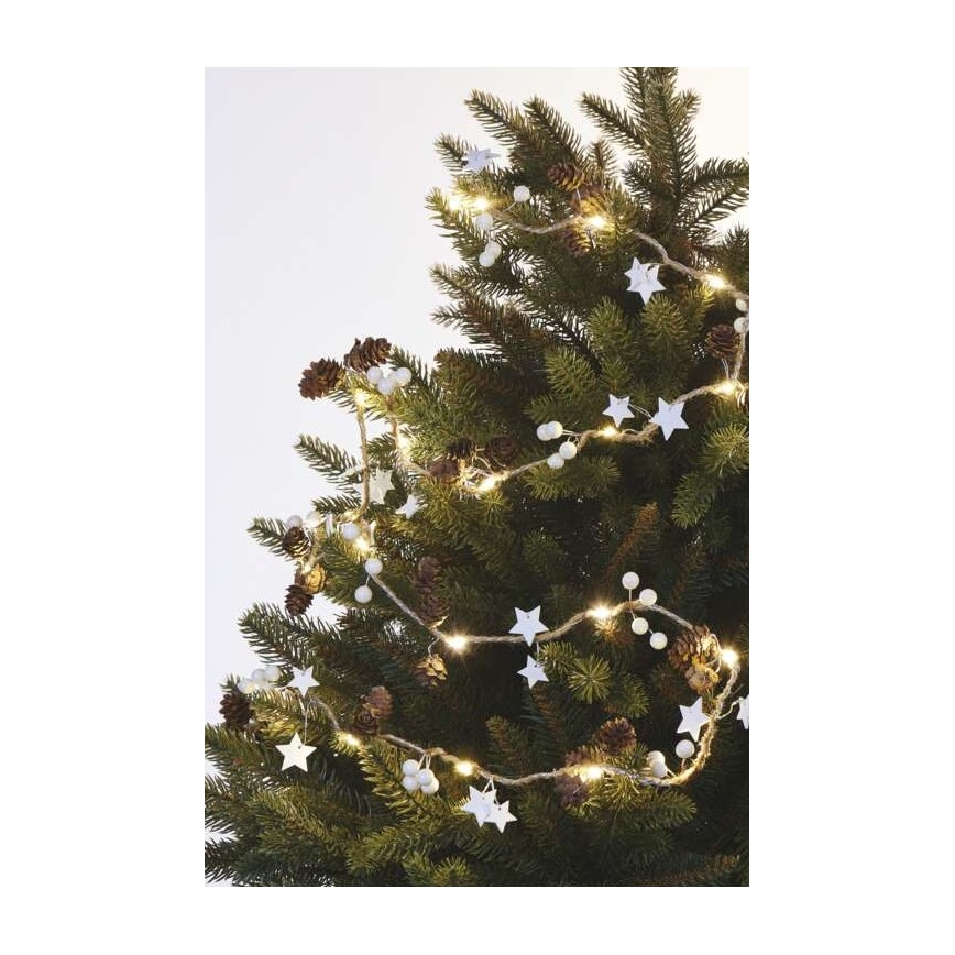 Χριστουγεννιάτικα λαμπάκια LED 20xLED/2xAA 2m