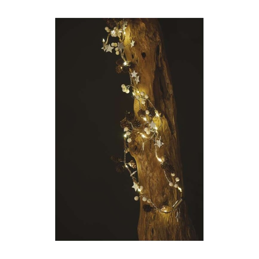 Χριστουγεννιάτικα λαμπάκια LED 20xLED/2xAA 2m