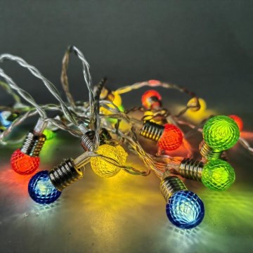 Χριστουγεννιάτικα λαμπάκια LED 20xLED/2xAA/θερμό λευκό 1,8m λαμπάκια