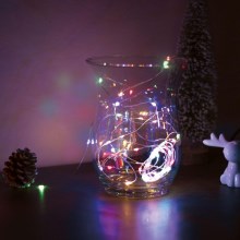 Χριστουγεννιάτικα λαμπάκια LED 50xLED/3xAA 5,25m πολύχρωμα