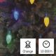 Χριστουγεννιάτικα λαμπάκια LED 50xLED/8 λειτουργίες 14,8m IP44 πολύχρωμα