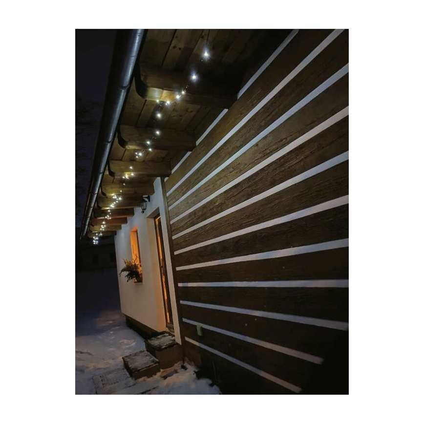 Χριστουγεννιάτικα λαμπάκια LED 80xLED/13m IP44 ψυχρό λευκό