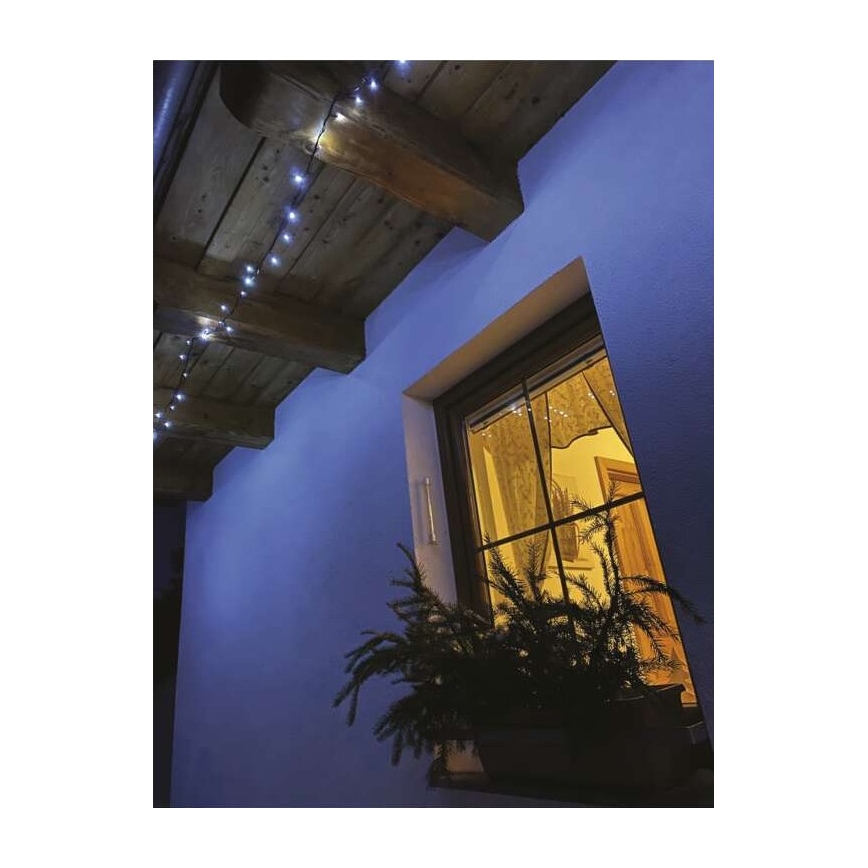 Χριστουγεννιάτικα λαμπάκια LED 80xLED/13m IP44 ψυχρό λευκό