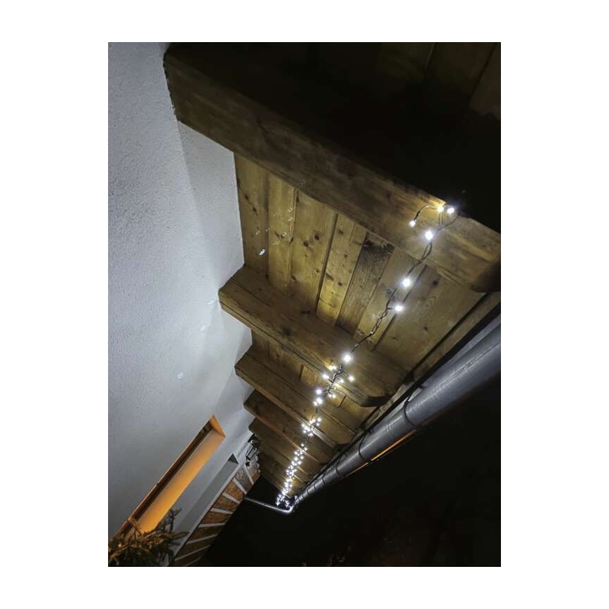 Χριστουγεννιάτικα λαμπάκια LED 80xLED/13m IP44 ψυχρό λευκό