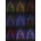 Χριστουγεννιάτικα λαμπάκια LED RGB εξωτερικού χώρου 160xLED/72 λειτουργίες 19m IP44 + τηλεχειριστήριο