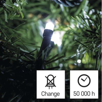 Χριστουγεννιάτικα λαμπάκια LED για εξωτερικό χώρο 180xLED/8 λειτουργίες 23m IP44 ψυχρό λευκό