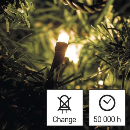 Χριστουγεννιάτικα λαμπάκια LED εξωτερικού χώρου 180xLED/8 λειτουργίες 23m IP44 ζεστό λευκό