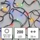 Χριστουγεννιάτικα λαμπάκια LED εξωτερικού χώρου 200xLED/8 λειτουργίες 25m IP44 πολύχρωμα