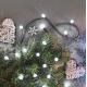 Χριστουγεννιάτικα λαμπάκια LED εξωτερικού χώρου 200xLED/8 λειτουργίες 25m IP44 ψυχρό λευκό