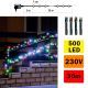 Χριστουγεννιάτικα λαμπάκια LED εξωτερικού χώρου 500xLED 35m IP44 πολύχρωμα