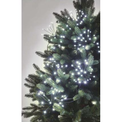 Χριστουγεννιάτικα λαμπάκια LED Σειρά 450xLED/11m ψυχρό λευκό