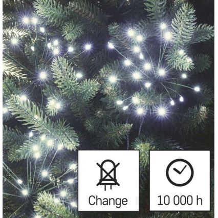 Χριστουγεννιάτικα λαμπάκια LED Σειρά 450xLED/11m ψυχρό λευκό