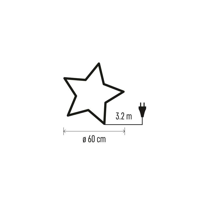 Χριστουγεννιάτικη διακόσμηση 1xE14/25W/230V δ. 60 cm χρυσό