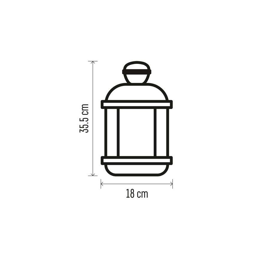 Χριστουγεννιάτικη διακόσμηση LED 1xLED/3xAAA μαύρο