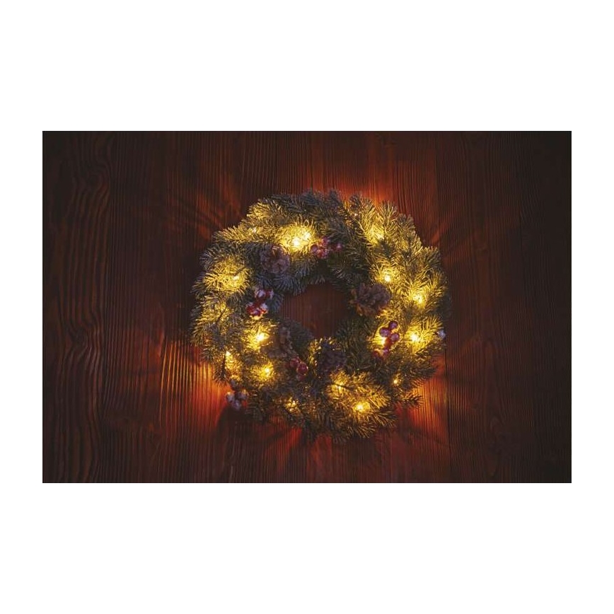 Χριστουγεννιάτικη διακόσμηση LED 20xLED/2xAA δ. 38 cm