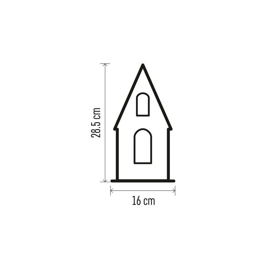 Χριστουγεννιάτικη διακόσμηση LED 3xLED/2xAA μπεζ